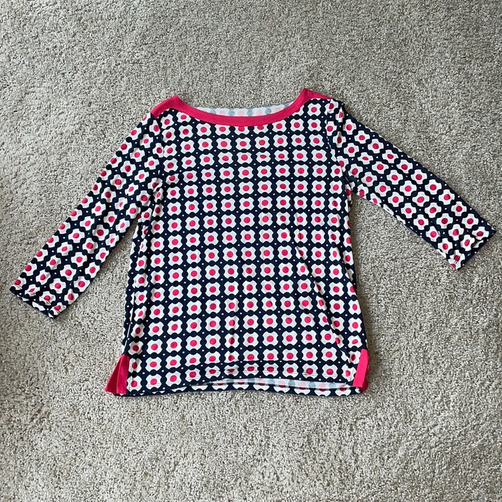 Talbots Colorful Geometric pattern Tunic - Woman's Size M